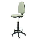Taburete de oficina Piqueras y Crespo Ayna Bali - Ruedas - Ref. fabricante T04CPBALI100RP - Gris Claro