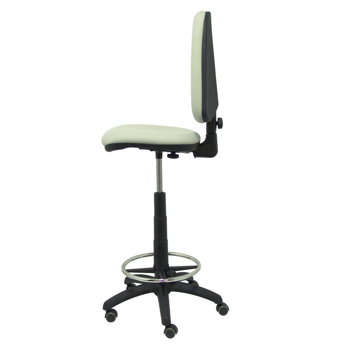 Taburete de oficina Piqueras y Crespo Ayna Bali - Ruedas - Ref. fabricante T04CPBALI100RP - Gris Claro