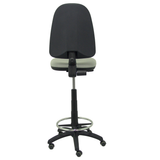 Taburete de oficina Piqueras y Crespo Ayna Bali - Ruedas - Ref. fabricante T04CPBALI100RP - Gris Claro