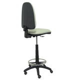 Taburete de oficina Piqueras y Crespo Ayna Bali - Ruedas - Ref. fabricante T04CPBALI100RP - Gris Claro