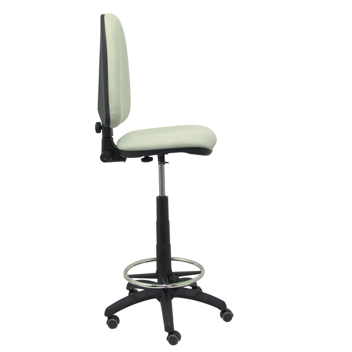 Taburete de oficina Piqueras y Crespo Ayna Bali - Ruedas - Ref. fabricante T04CPBALI100RP - Gris Claro