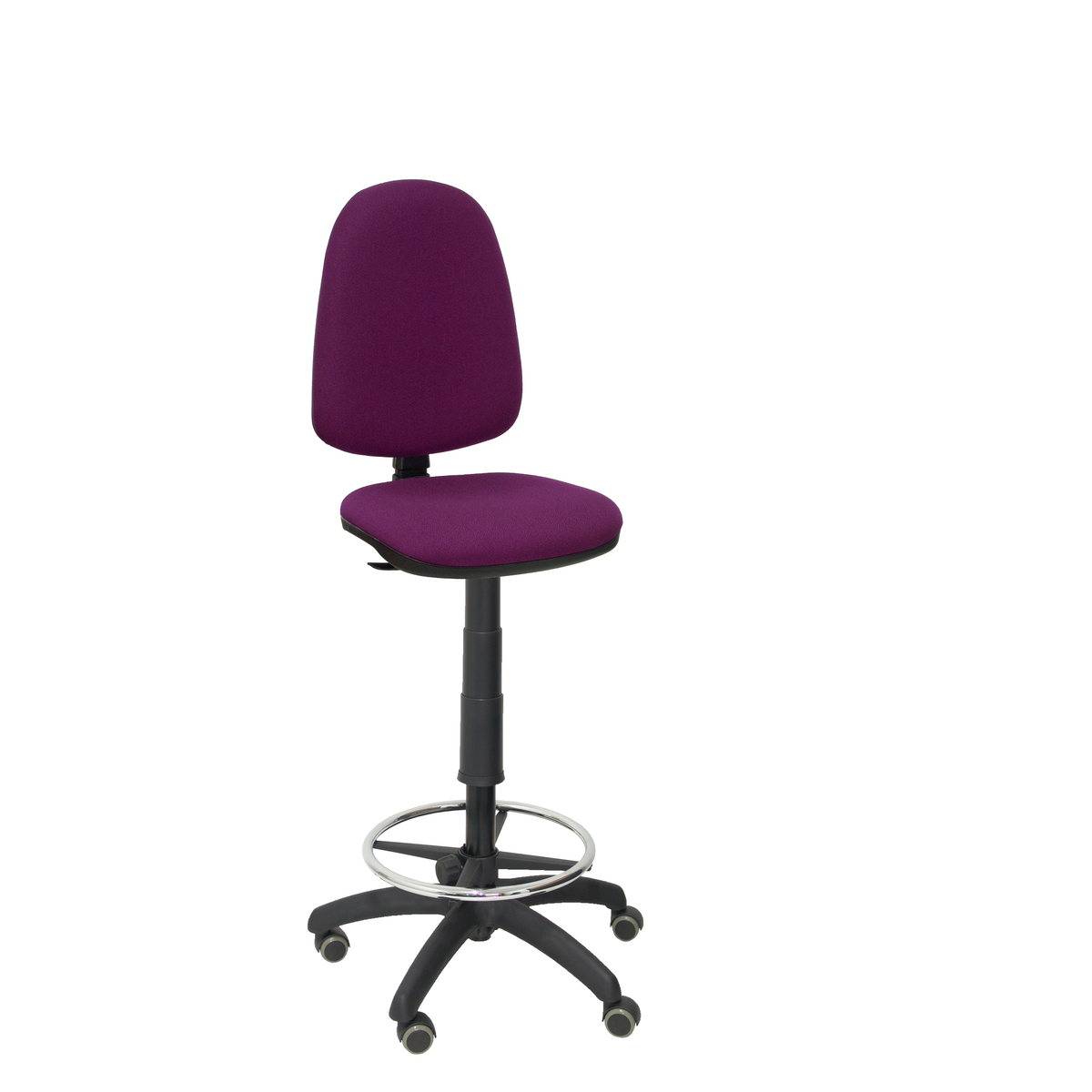 Taburete de oficina Piqueras y Crespo Ayna Bali - Ruedas - Ref. fabricante T04CPBALI100RP - Morado