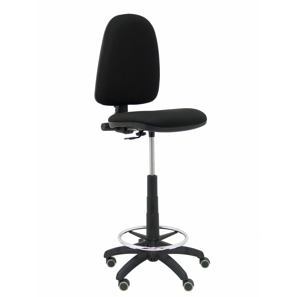 Taburete de oficina Piqueras y Crespo Ayna Bali - Ruedas - Ref. fabricante T04CPBALI100RP - Negro