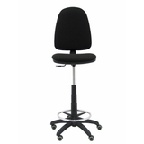 Taburete de oficina Piqueras y Crespo Ayna Bali - Ruedas - Ref. fabricante T04CPBALI100RP - Negro