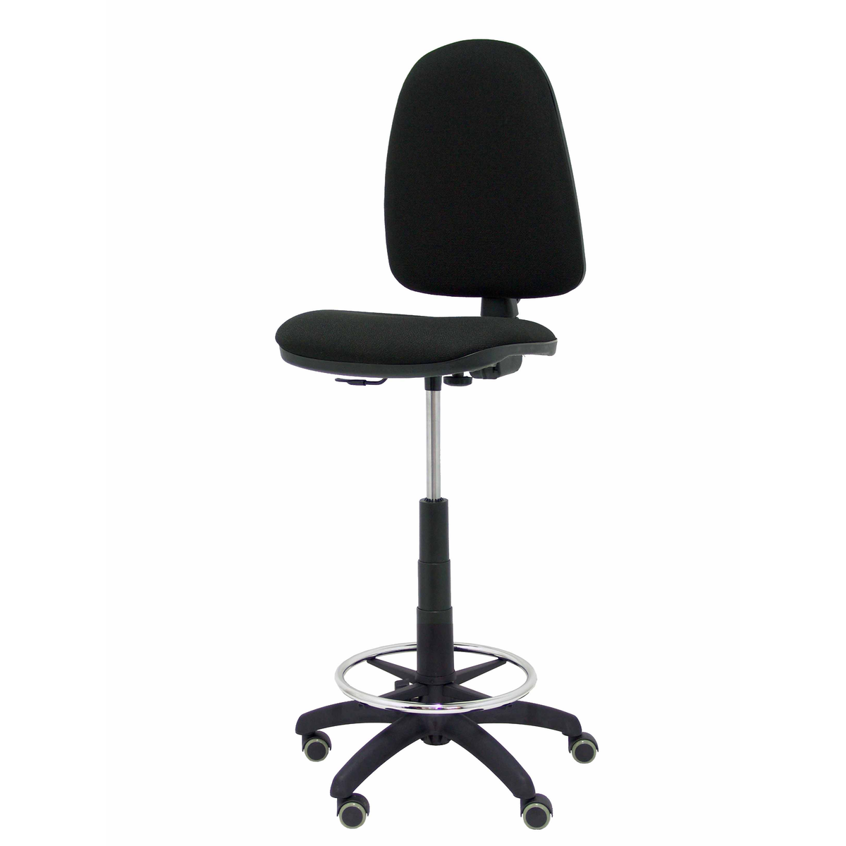 Taburete de oficina Piqueras y Crespo Ayna Bali - Ruedas - Ref. fabricante T04CPBALI100RP - Negro