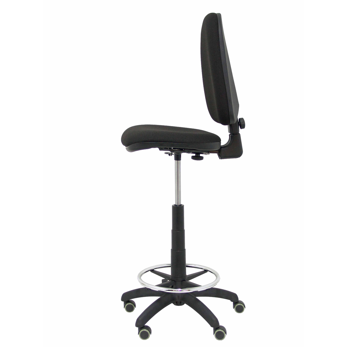 Taburete de oficina Piqueras y Crespo Ayna Bali - Ruedas - Ref. fabricante T04CPBALI100RP - Negro