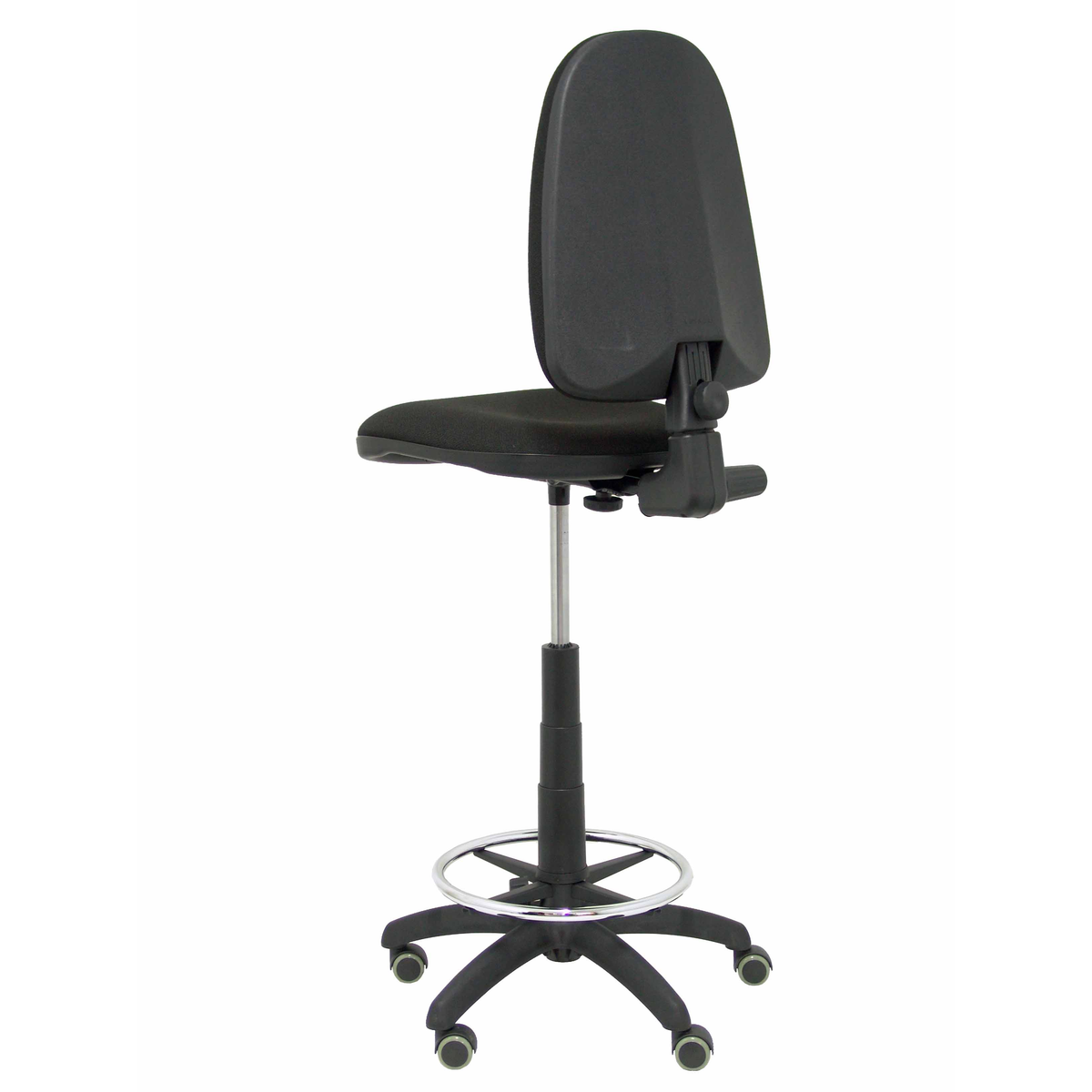 Taburete de oficina Piqueras y Crespo Ayna Bali - Ruedas - Ref. fabricante T04CPBALI100RP - Negro