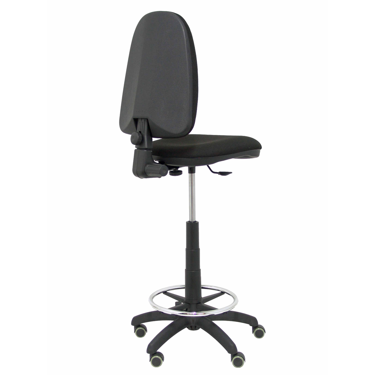 Taburete de oficina Piqueras y Crespo Ayna Bali - Ruedas - Ref. fabricante T04CPBALI100RP - Negro