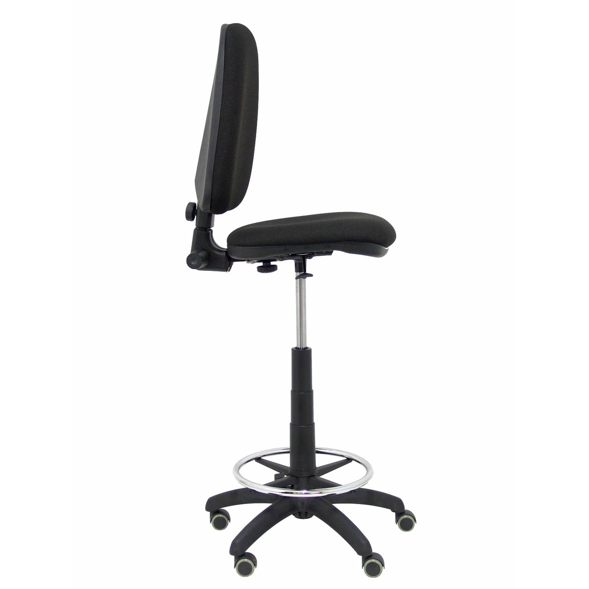 Taburete de oficina Piqueras y Crespo Ayna Bali - Ruedas - Ref. fabricante T04CPBALI100RP - Negro