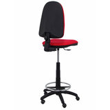 Taburete de oficina Piqueras y Crespo Ayna Bali - Ruedas - Ref. fabricante T04CPBALI100RP - Rojo