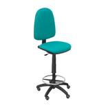 Taburete de oficina Piqueras y Crespo Ayna Bali - Ruedas - Ref. fabricante T04CPBALI100RP - Turquesa