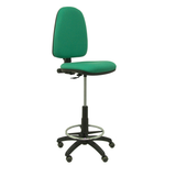 Taburete de oficina Piqueras y Crespo Ayna Bali - Ruedas - Ref. fabricante T04CPBALI100RP - Verde Esmeralda