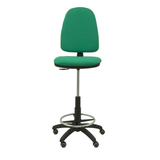 Taburete de oficina Piqueras y Crespo Ayna Bali - Ruedas - Ref. fabricante T04CPBALI100RP - Verde Esmeralda