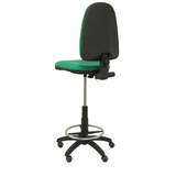 Taburete de oficina Piqueras y Crespo Ayna Bali - Ruedas - Ref. fabricante T04CPBALI100RP - Verde Esmeralda
