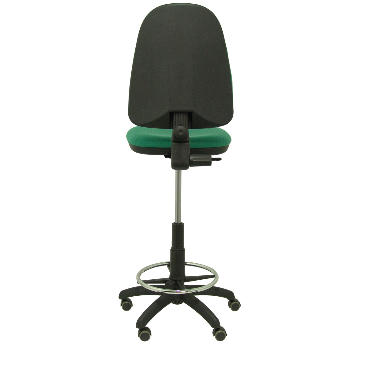 Taburete de oficina Piqueras y Crespo Ayna Bali - Ruedas - Ref. fabricante T04CPBALI100RP - Verde Esmeralda