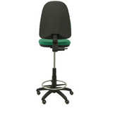 Taburete de oficina Piqueras y Crespo Ayna Bali - Ruedas - Ref. fabricante T04CPBALI100RP - Verde Esmeralda