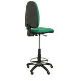 Taburete de oficina Piqueras y Crespo Ayna Bali - Ruedas - Ref. fabricante T04CPBALI100RP - Verde Esmeralda