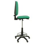 Taburete de oficina Piqueras y Crespo Ayna Bali - Ruedas - Ref. fabricante T04CPBALI100RP - Verde Esmeralda