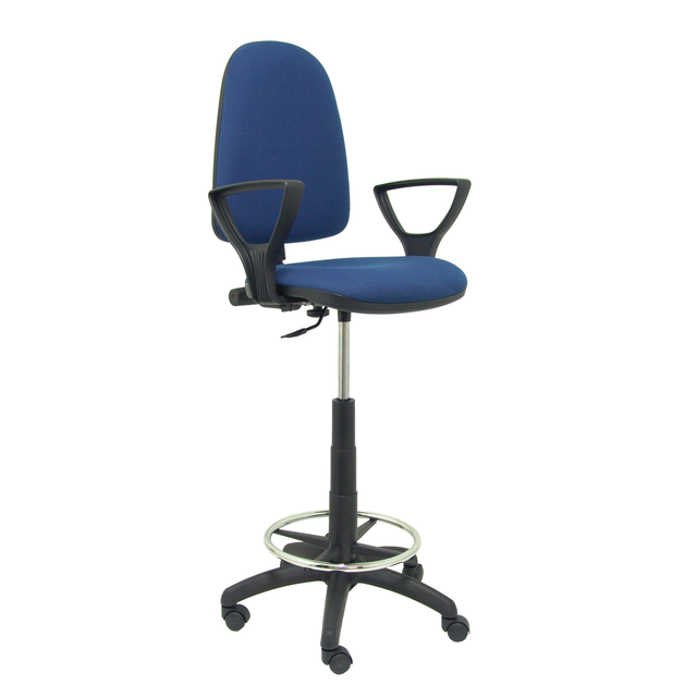 Taburete de oficina Piqueras y Crespo Ayna Bali - Brazos - Ref. fabricante T04CPBALI200BGOLF - Azul Marino