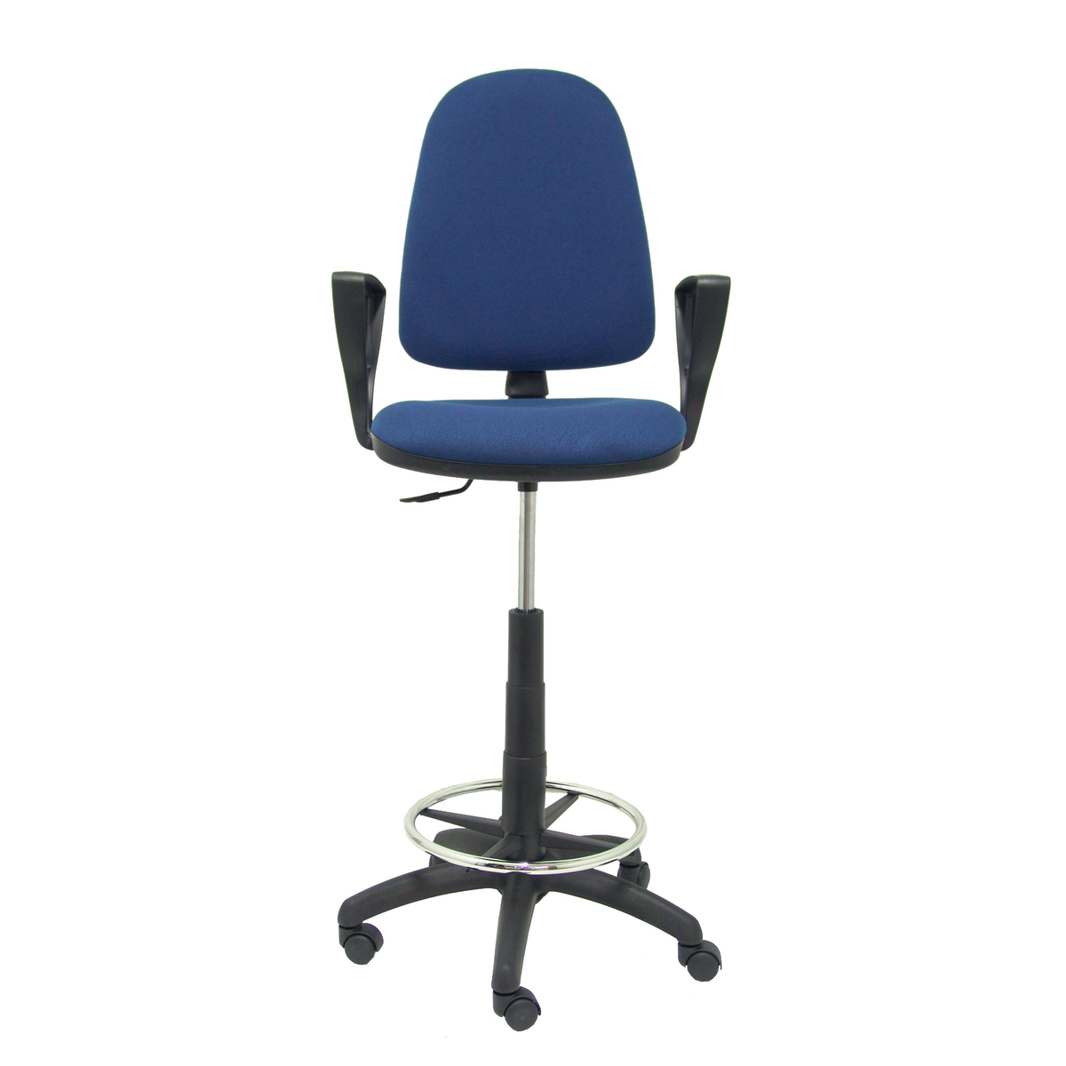 Taburete de oficina Piqueras y Crespo Ayna Bali - Brazos - Ref. fabricante T04CPBALI200BGOLF - Azul Marino