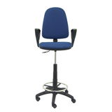 Taburete de oficina Piqueras y Crespo Ayna Bali - Brazos - Ref. fabricante T04CPBALI200BGOLF - Azul Marino