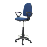 Taburete de oficina Piqueras y Crespo Ayna Bali - Brazos - Ref. fabricante T04CPBALI200BGOLF - Azul Marino
