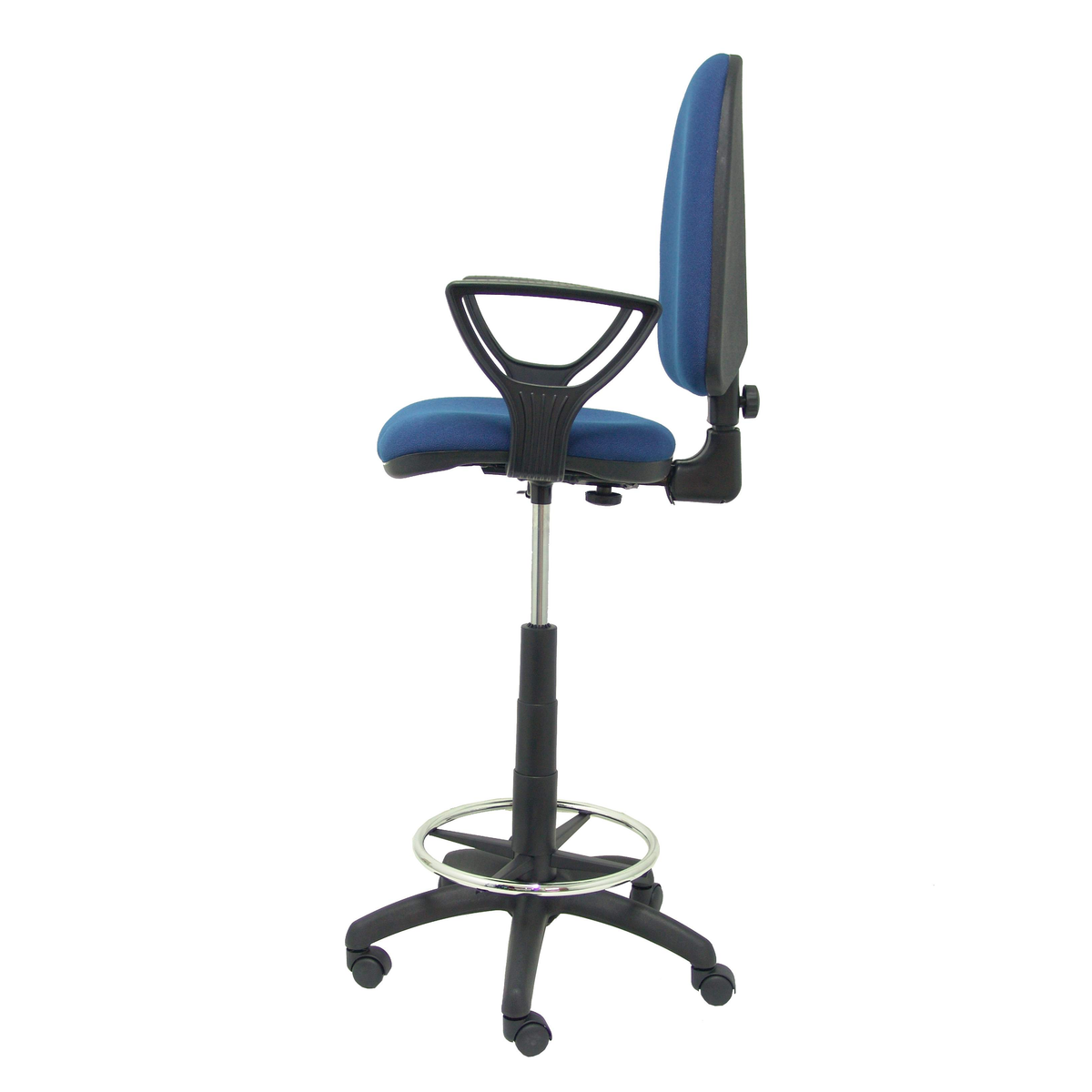 Taburete de oficina Piqueras y Crespo Ayna Bali - Brazos - Ref. fabricante T04CPBALI200BGOLF - Azul Marino