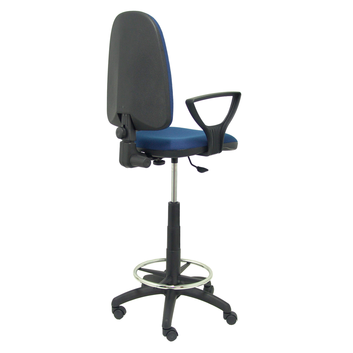 Taburete de oficina Piqueras y Crespo Ayna Bali - Brazos - Ref. fabricante T04CPBALI200BGOLF - Azul Marino