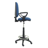 Taburete de oficina Piqueras y Crespo Ayna Bali - Brazos - Ref. fabricante T04CPBALI200BGOLF - Azul Marino