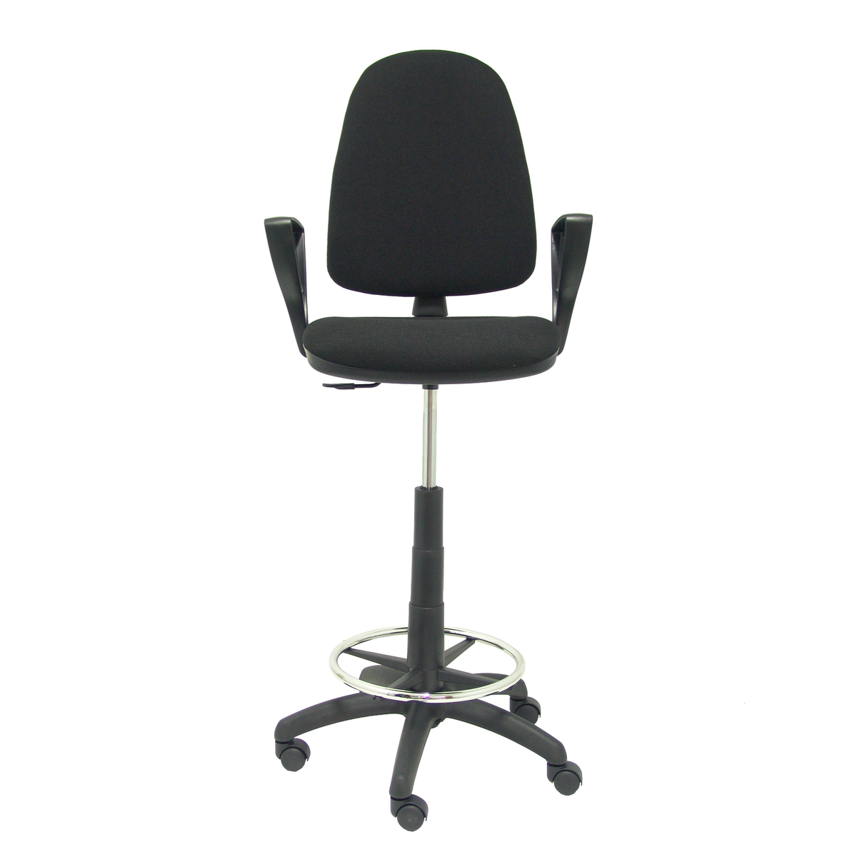 Taburete de oficina Piqueras y Crespo Ayna Bali - Brazos - Ref. fabricante T04CPBALI200BGOLF - Negro