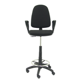 Taburete de oficina Piqueras y Crespo Ayna Bali - Brazos - Ref. fabricante T04CPBALI200BGOLF - Negro