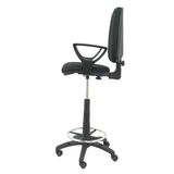 Taburete de oficina Piqueras y Crespo Ayna Bali - Brazos - Ref. fabricante T04CPBALI200BGOLF - Negro