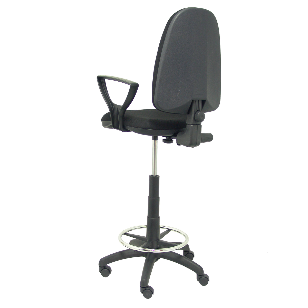 Taburete de oficina Piqueras y Crespo Ayna Bali - Brazos - Ref. fabricante T04CPBALI200BGOLF - Negro