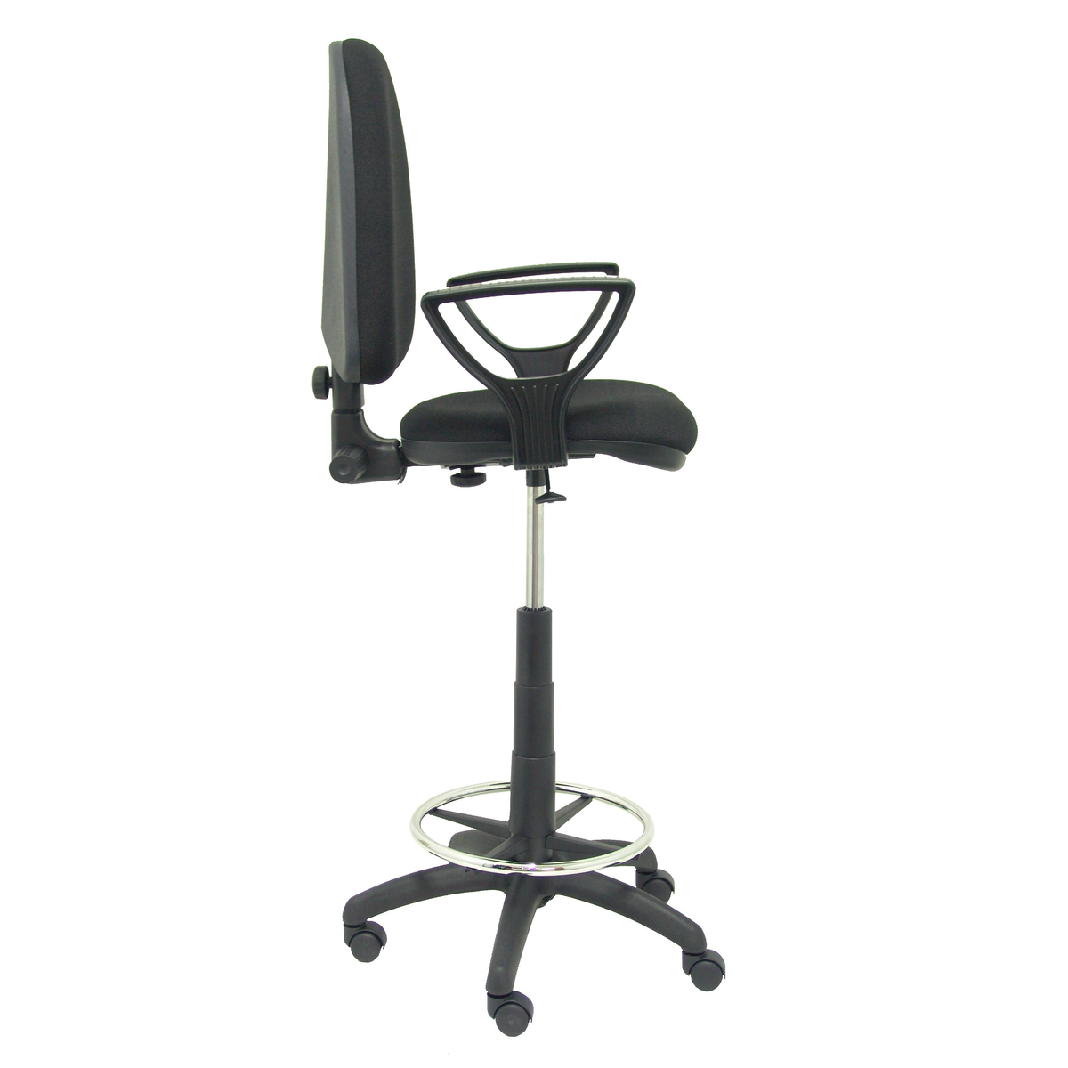 Taburete de oficina Piqueras y Crespo Ayna Bali - Brazos - Ref. fabricante T04CPBALI200BGOLF - Negro
