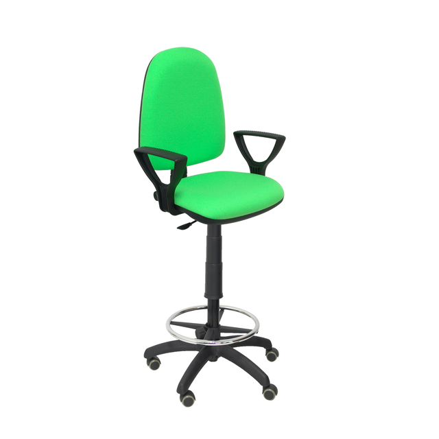 Taburete de oficina Piqueras y Crespo Ayna Bali - Brazos - Ref. fabricante T04CPBALI22BGOLFRP - Verde
