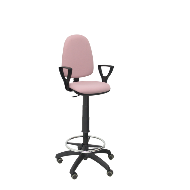 Taburete de oficina Piqueras y Crespo Ayna Bali - Brazos - Ref. fabricante T04CPBALI710BGOLFRP - Rosa