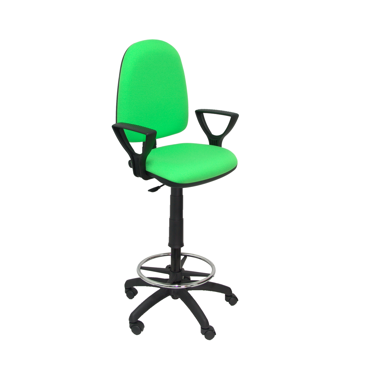 Taburete de oficina Piqueras y Crespo Ayna Bali - Brazos - Ref. fabricante T04CPBALI22BGOLF - Verde