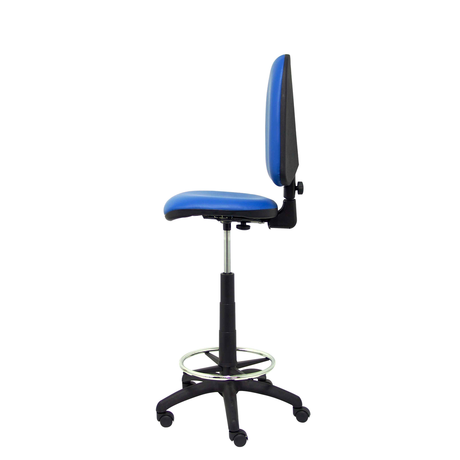 Taburete de oficina Piqueras y Crespo Ayna Similpiel - Ref. fabricante T04CPSPAM - Azul