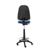 Taburete de oficina Piqueras y Crespo Ayna Similpiel - Ref. fabricante T04CPSPAM - Azul