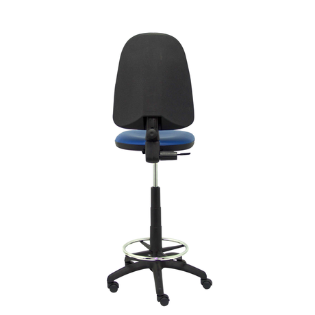 Taburete de oficina Piqueras y Crespo Ayna Similpiel - Ref. fabricante T04CPSPAM - Azul