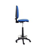 Taburete de oficina Piqueras y Crespo Ayna Similpiel - Ref. fabricante T04CPSPAM - Azul
