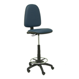 Taburete de oficina Piqueras y Crespo Ayna Similpiel - Ref. fabricante T04CPSPAM - Azul Marino