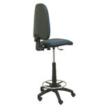 Taburete de oficina Piqueras y Crespo Ayna Similpiel - Ref. fabricante T04CPSPAM - Azul Marino