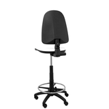 Taburete de oficina Piqueras y Crespo Ayna Similpiel - Ref. fabricante T04CPSPAM - Blanco