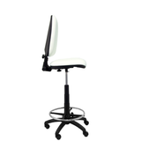 Taburete de oficina Piqueras y Crespo Ayna Similpiel - Ref. fabricante T04CPSPAM - Blanco