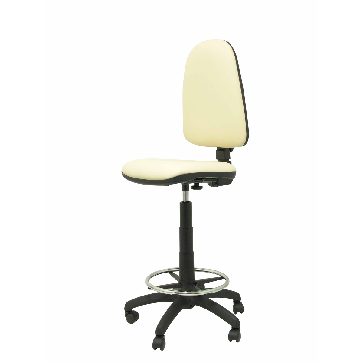 Taburete de oficina Piqueras y Crespo Ayna Similpiel - Ref. fabricante T04CPSPAM - Crema