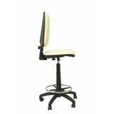 Taburete de oficina Piqueras y Crespo Ayna Similpiel - Ref. fabricante T04CPSPAM - Crema