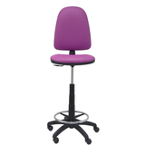 Taburete de oficina Piqueras y Crespo Ayna Similpiel - Ref. fabricante T04CPSPAM - Morado
