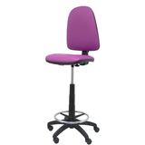 Taburete de oficina Piqueras y Crespo Ayna Similpiel - Ref. fabricante T04CPSPAM - Morado