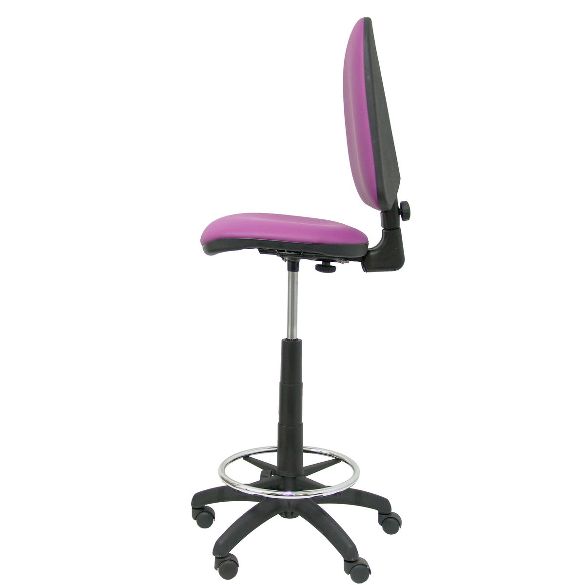Taburete de oficina Piqueras y Crespo Ayna Similpiel - Ref. fabricante T04CPSPAM - Morado